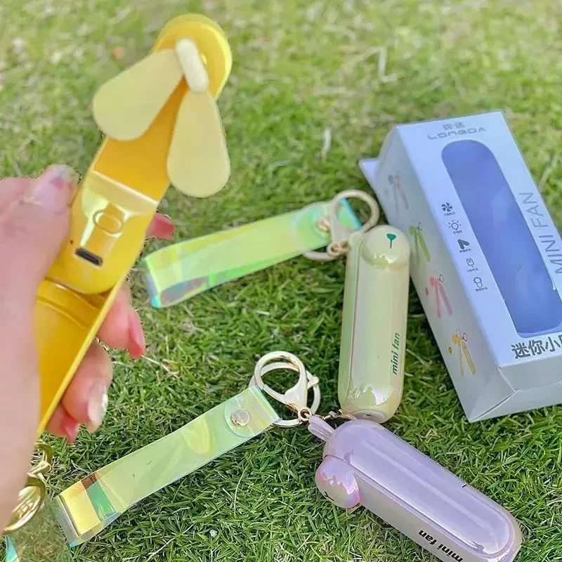 Портативний складний вентилятор Cute Mini Fan Жовтий