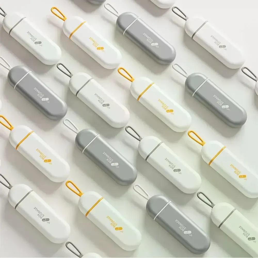 Вологозахисна пластикова таблетниця для ліків на 3 відділення Pill Box органайзер - контейнер для вітамінів і таблеток, Білий