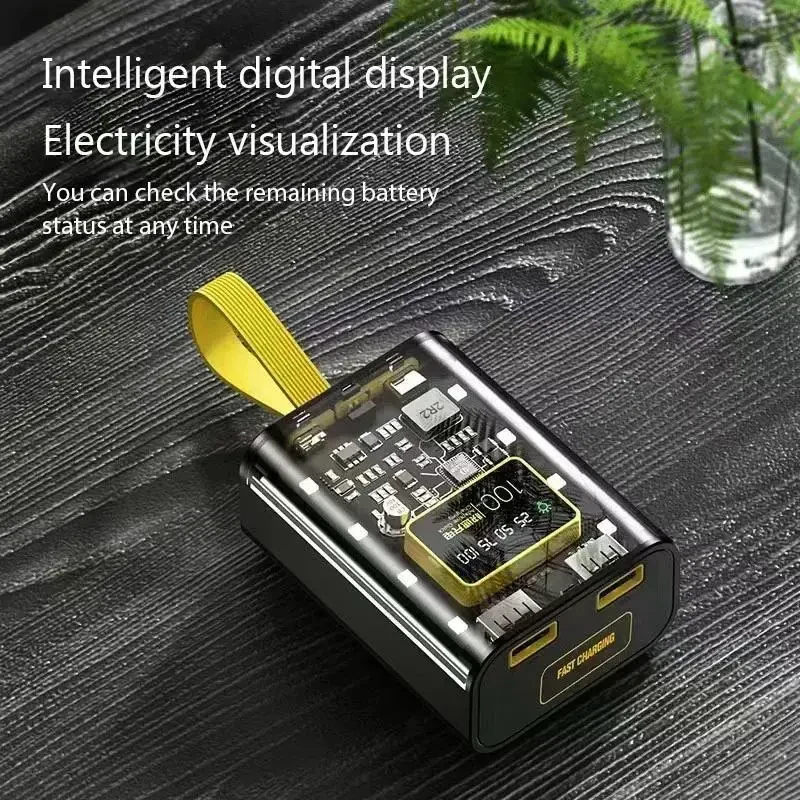 Прозорий корпус Power Bank 3×18650 з LED лампою. Двостороння зарядка Micro+Type-C, подвійний USB вихід, DIY бокс