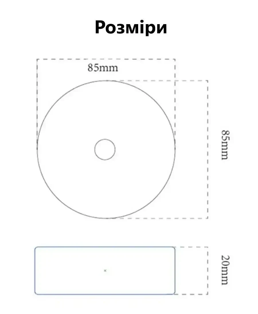 LED Нічник світильник 2 штуки в наборі з датчиком руху (Холодне біле світло) — USB заряджається, для кухні, шафи, сходів,