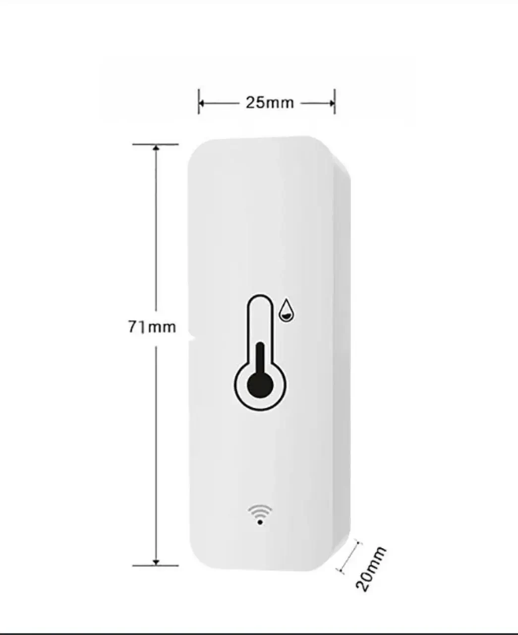 Wi-Fi датчик температури та вологості Tuya Smart Life (Розумний дім), дистанційний контроль, запис історії даних, сповіщення в