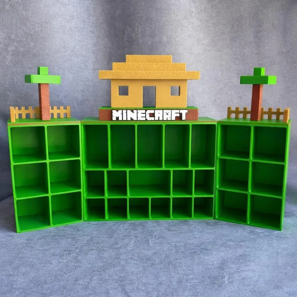 Підставка для зберігання всієї колекції фігурок Kinder Joy Minecraft Кіндер Джой, Display Stand для 28 фігурок Майнкрафт
