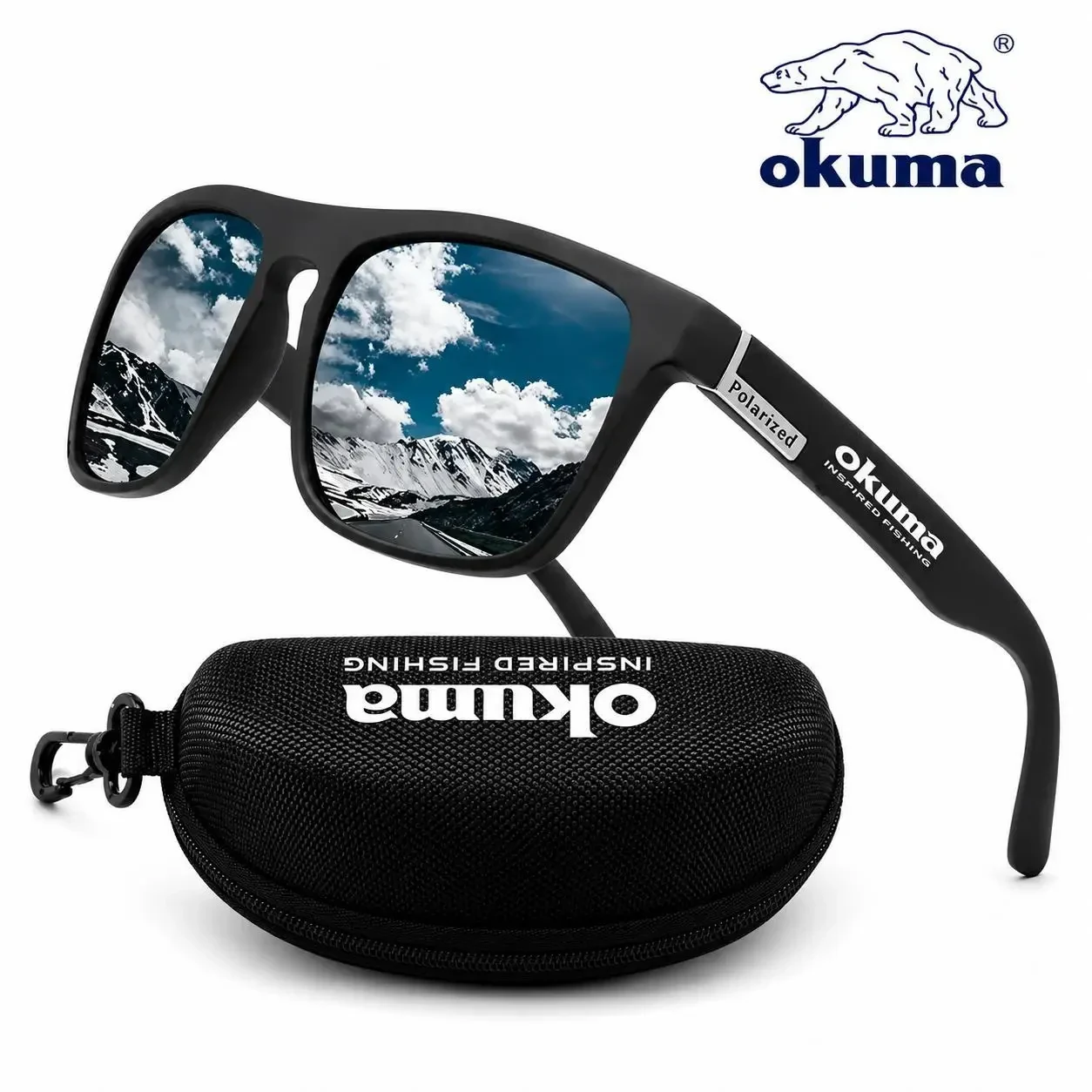 Поляризаційні окуляри Okuma UV400 для чоловіків і жінок – сонцезахисні окуляри для риболовлі, водіння, велоспорту та активного